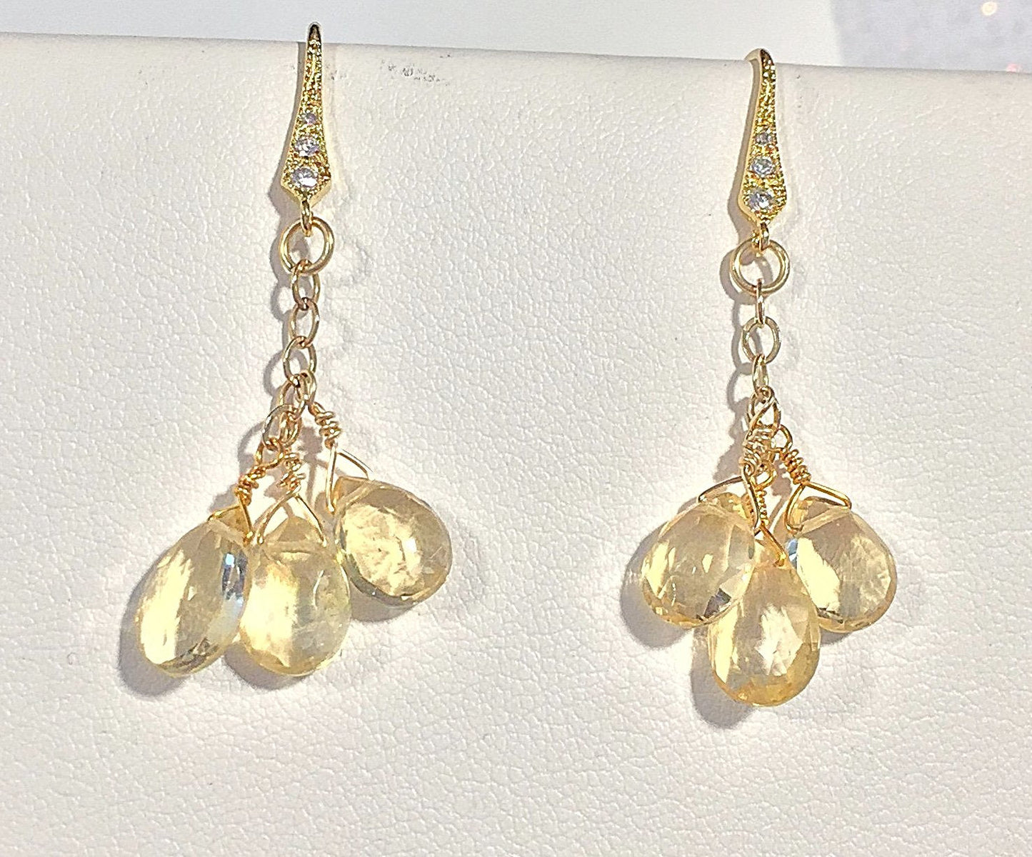 Citrine Briolette Earrings