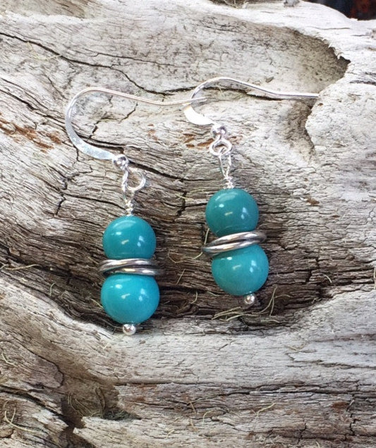 Turquoise & Sterling Silver Earrings