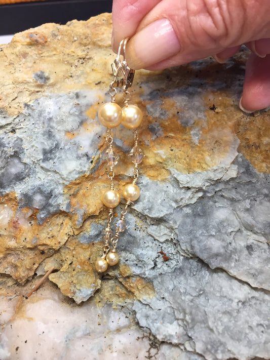 Golden Glamour Earrings