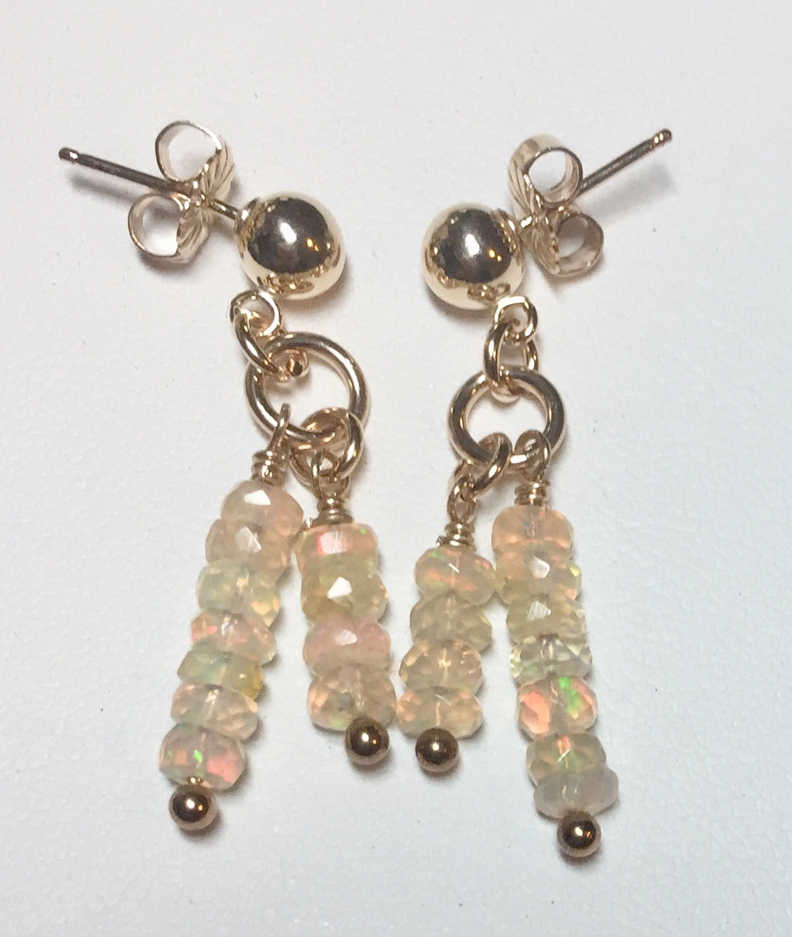 Golden Opal Earrings