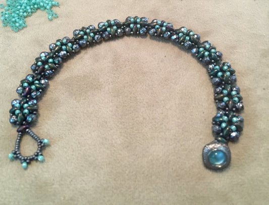 Patchwork Beaded Bracelet