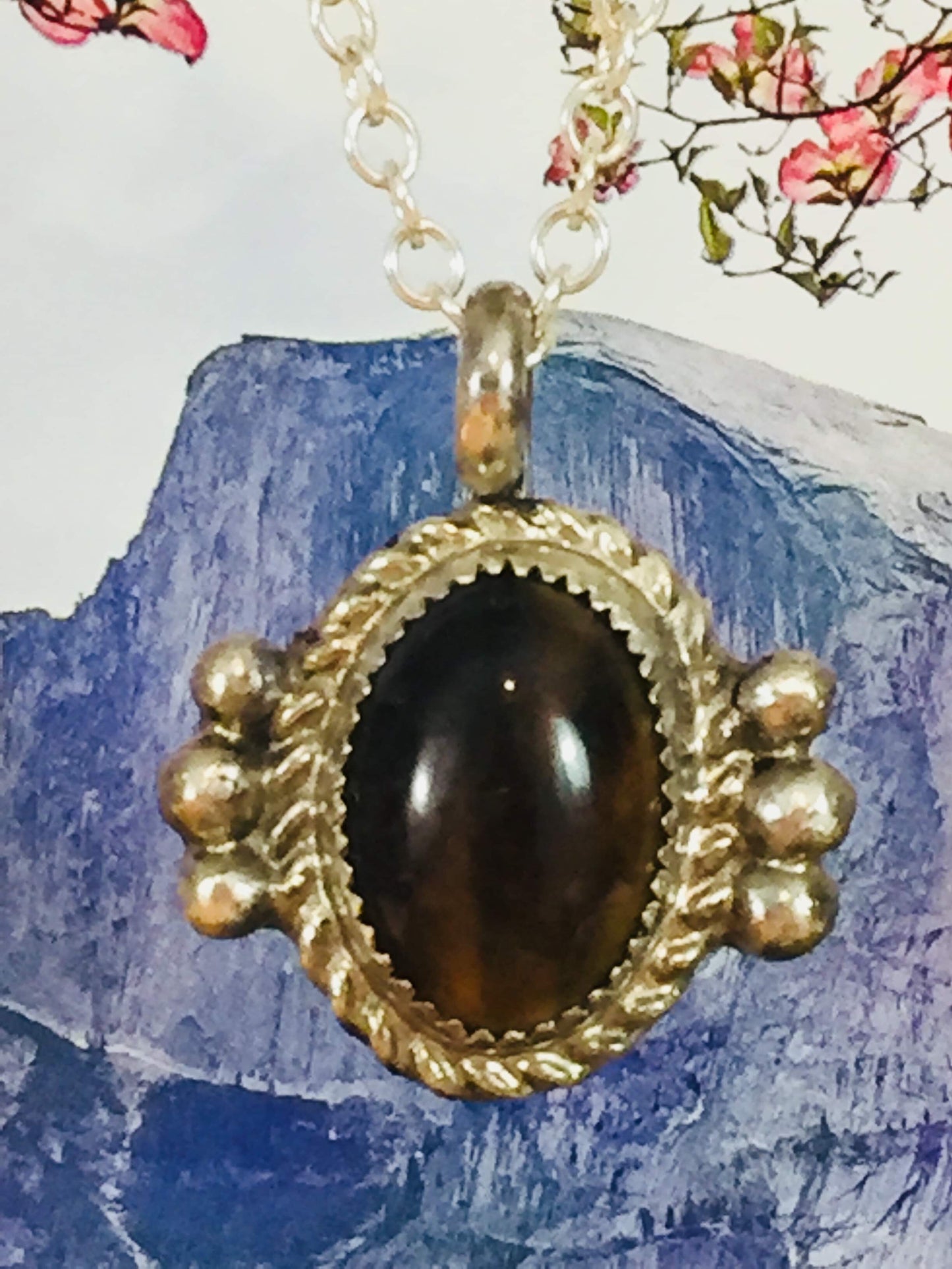 Raindrops on Gold Tiger eye