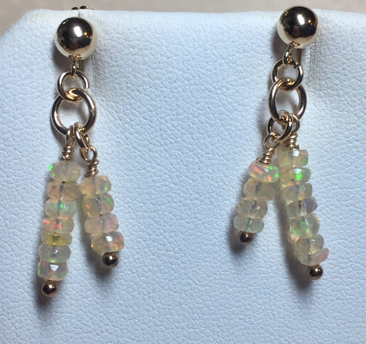 Golden Opal Earrings