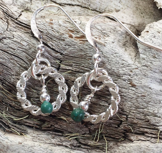 Tiny Sterling Silver Earrings